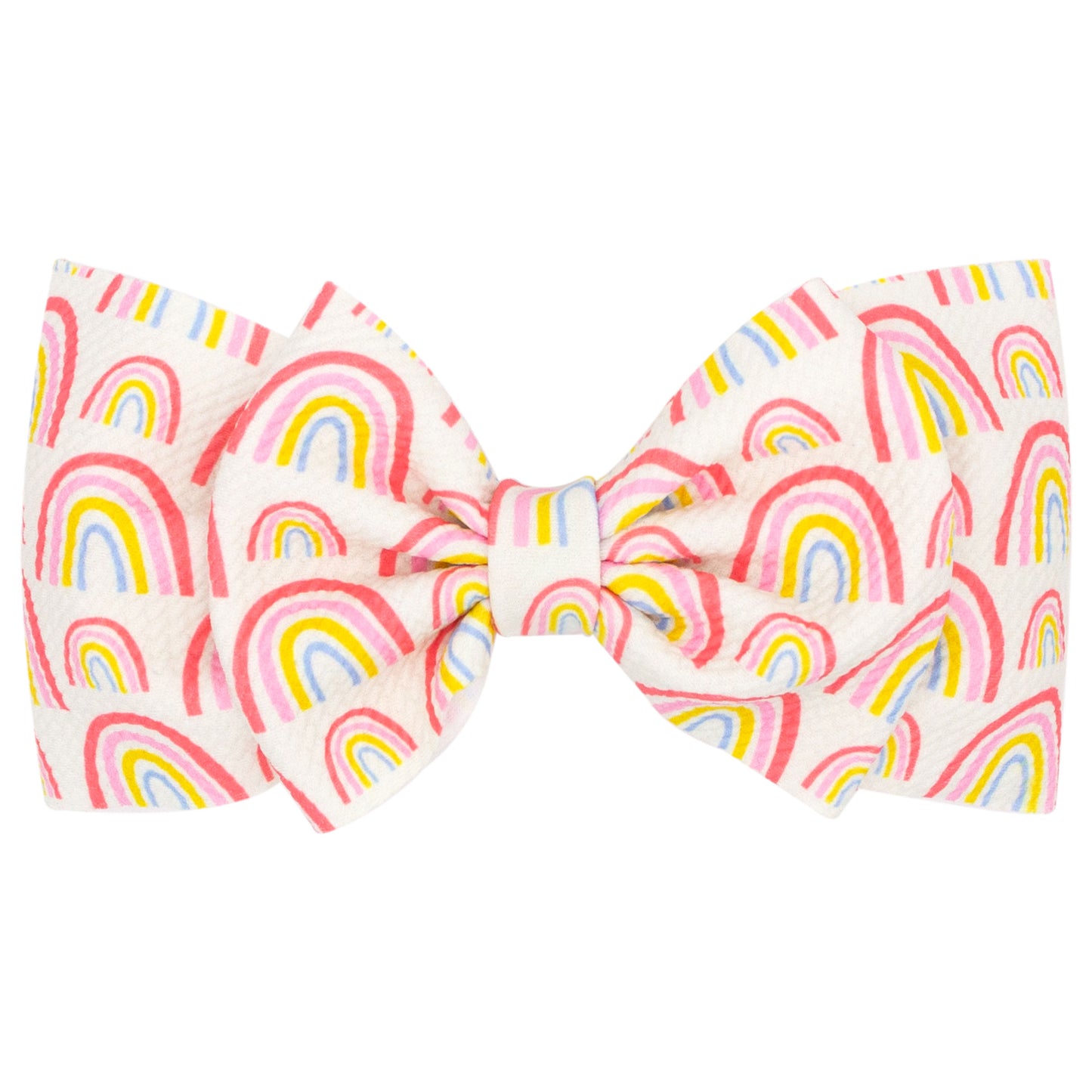 Rainbow Soft Rippled-Texture Wide Girls Baby Band