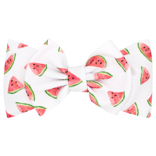 Watermelon Soft Rippled-Texture Wide Girls Baby Band