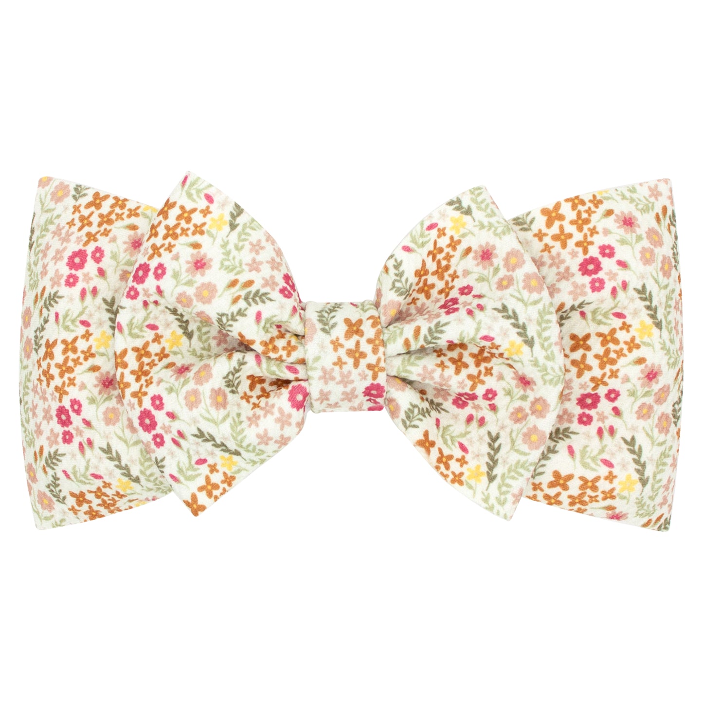 Flower Rippled-Texture Wide Girls Baby Band