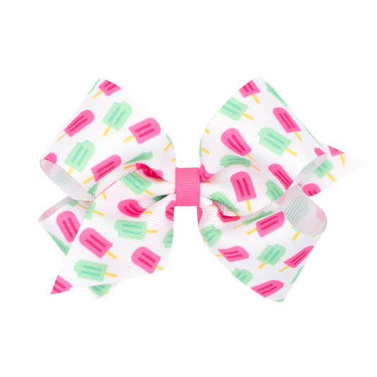 Popsicle Printed Grosgrain Hair Bow