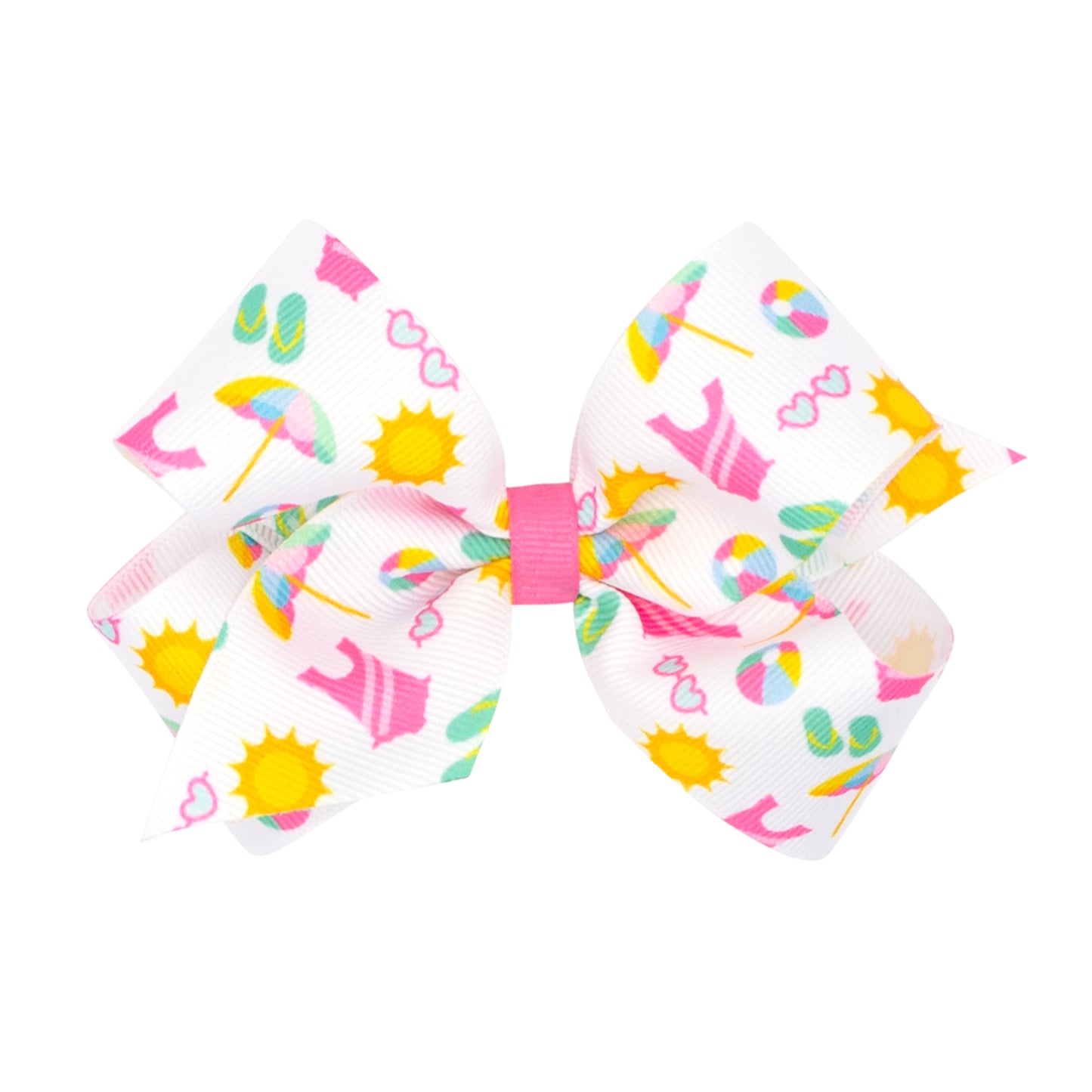 Summer Printed Grosgrain Hair Bow