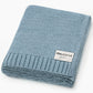 Sky Blue 100% Organic Luxury Cotton Swaddle Receiving Baby Blanket