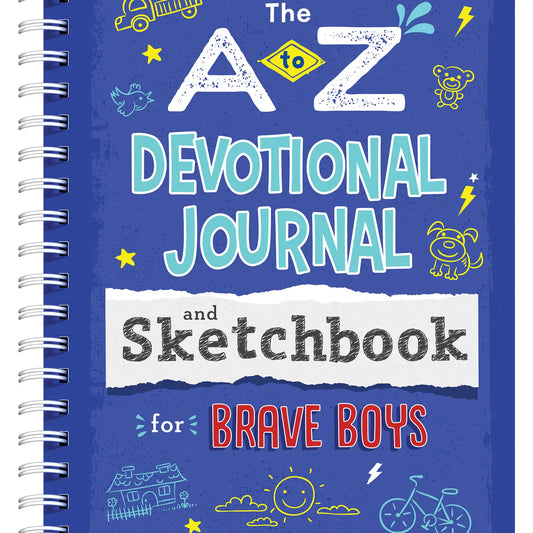 A To Z Devotional Journal and Sketchbook For Brave Boys