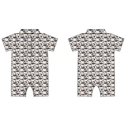 A Whale of A Tale- Polo Romper