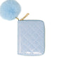 Sky Blue Sparkle Quilted Wallet