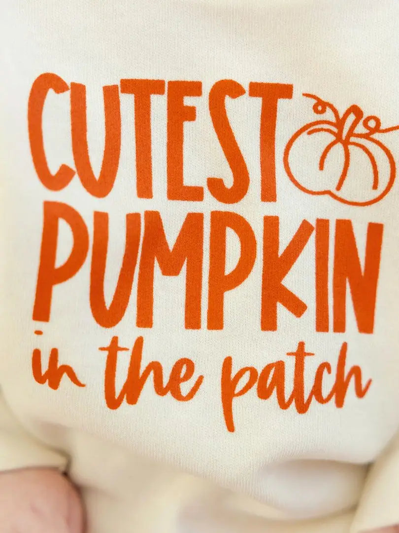 Cutest Pumpkin in the Patch Long Sleeve Romper