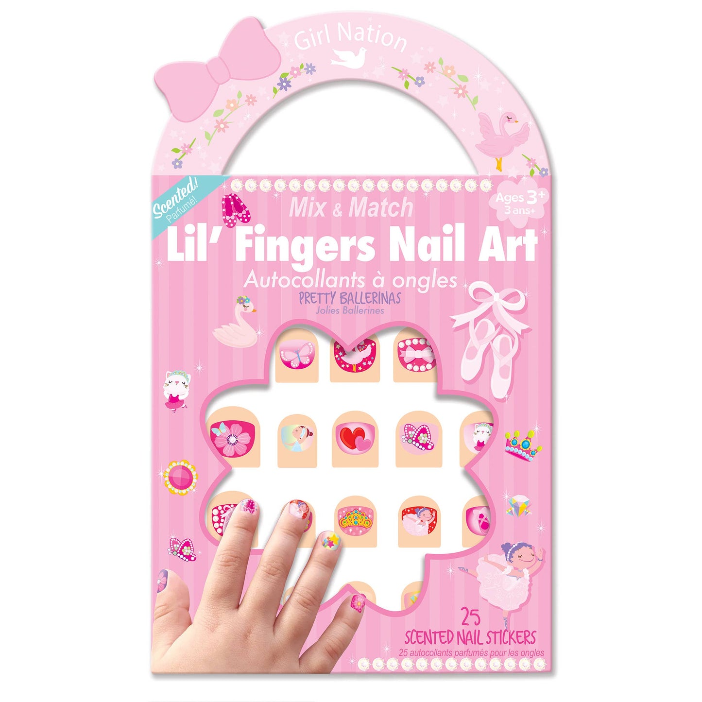 Lil' Fingers Nail Art | Pretty Ballerinas