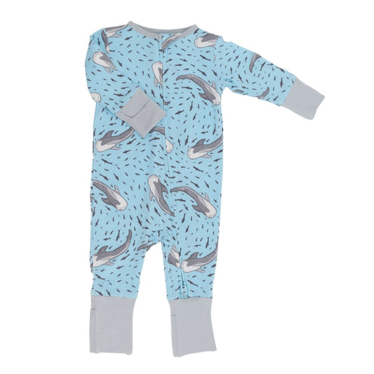 Convertible Romper - Swirling Sharks