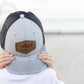 Saltwater Boys Co. Leather Logo Grey Hat