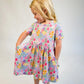 Flower Fields Short Sleeve Pocket Dress