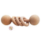 3 Ring Wooden Rattle