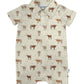 Longhorns Ss Polo Romper