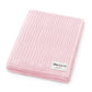 Blush Pink 100% Luxury Organic Cotton Ribbed Baby Swaddle Blanket