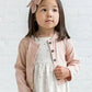 Clara Pointelle Button-Down Cardigan - Ballet