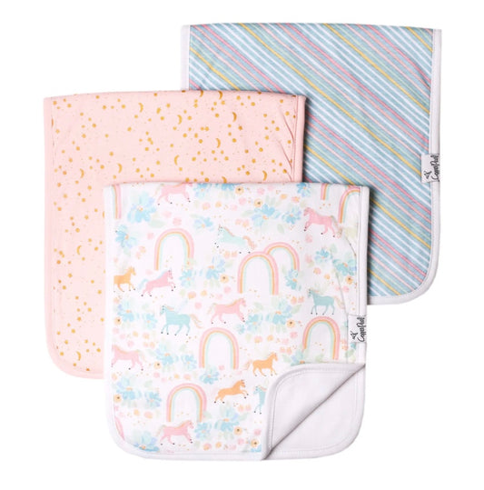 Whimsy Burp Cloth Set (3-pack)