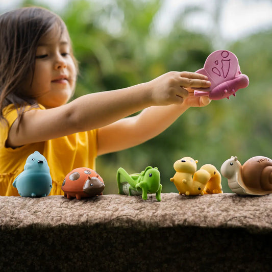 Butterfly Natural Rubber Teether, Rattle & Bath Toy