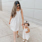 Mommy and Me Jessica Layered Sun Dress - Champagne & Daisies