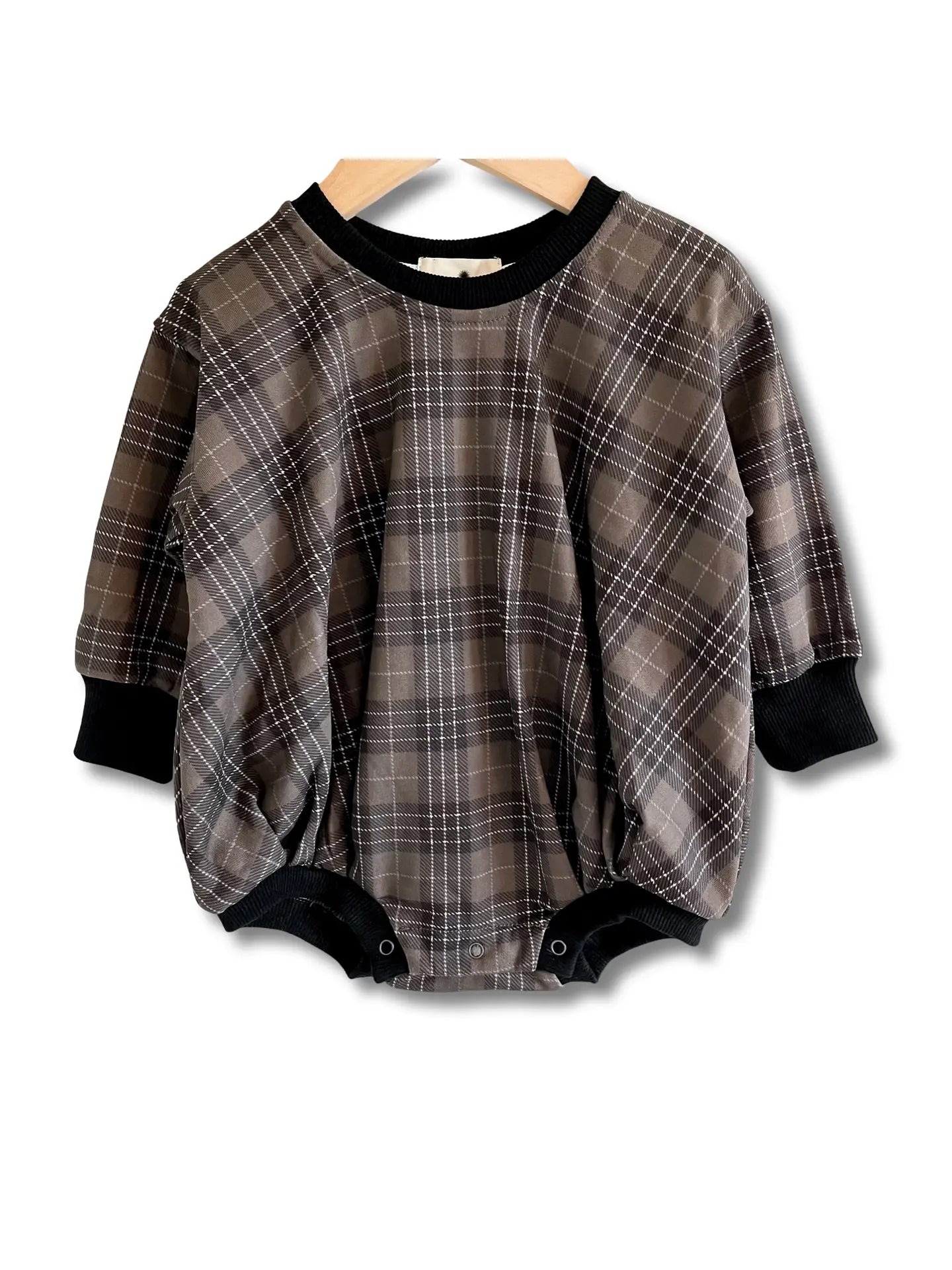 Sweater Bubble | Charcoal Plaid