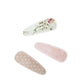 Kendi Baby Hair Clips 3 Pack - Pink Polka