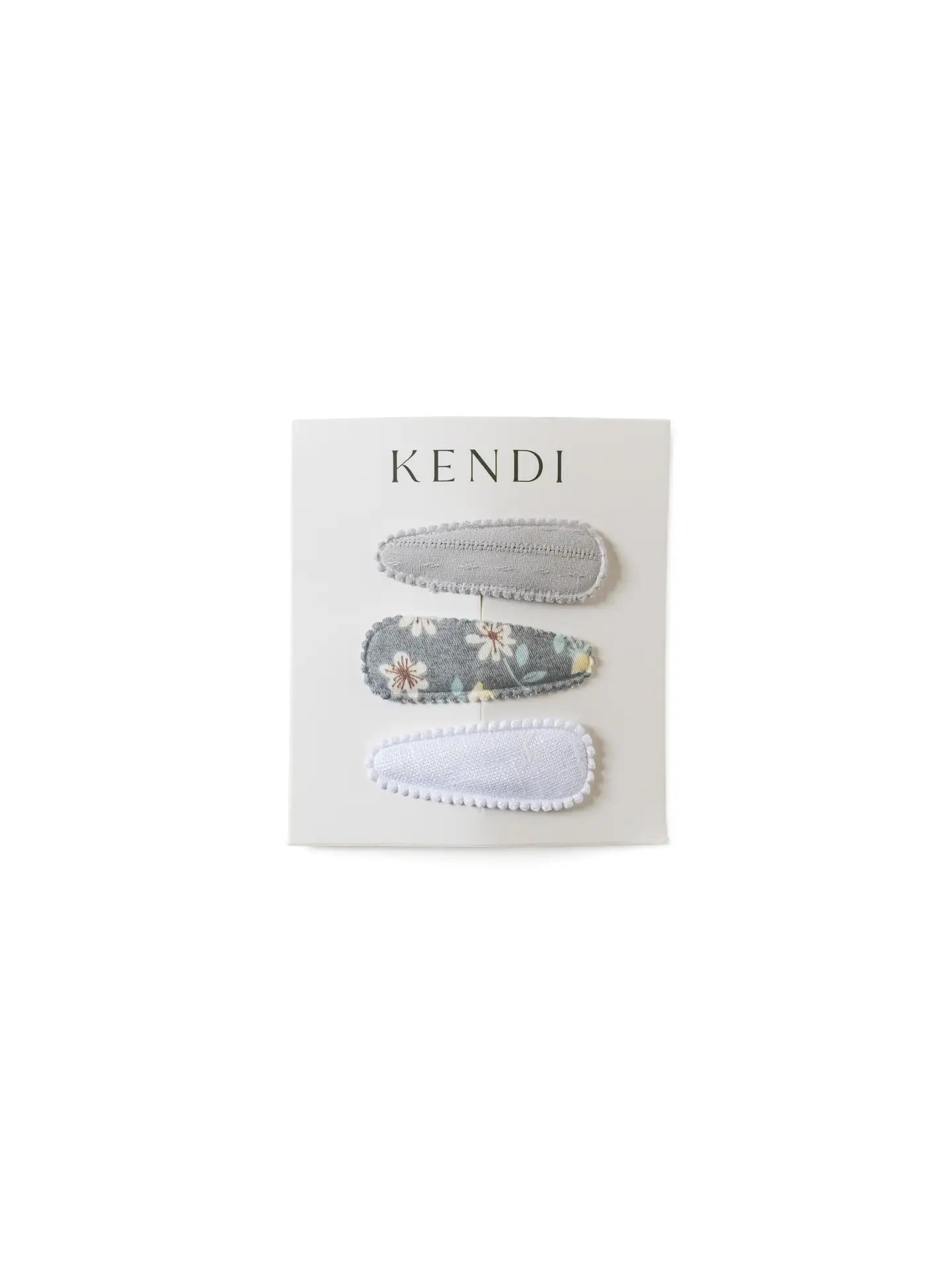 Kendi Baby Hair Clips 3 Pack - Mist Floral