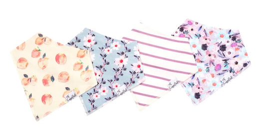 Morgan Baby Bandana Bib Set (4-pack)