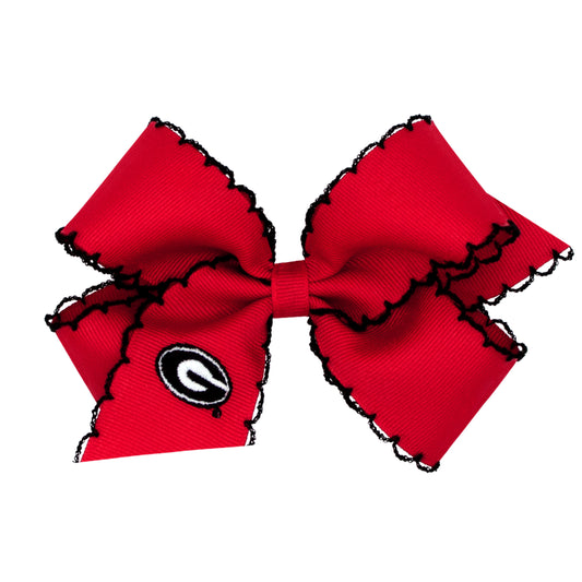 UGA Medium Moonstitch Gameday Bow