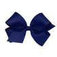 Light Navy Classic Grosgrain Hair Bow