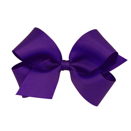 Purple Classic Grosgrain Hair Bow