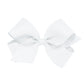 White Classic Grosgrain Hair Bow