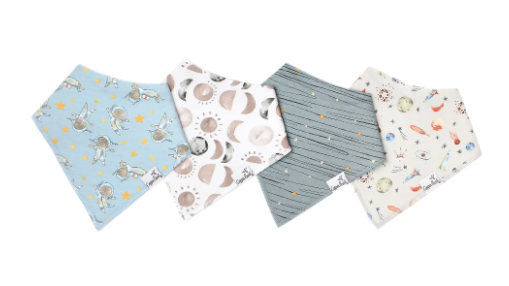 Neil Bandana Bib Set (4 pack)