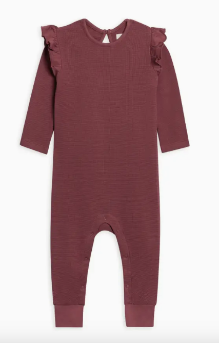 Organic Baby Mila Flutter Sleeve Romper