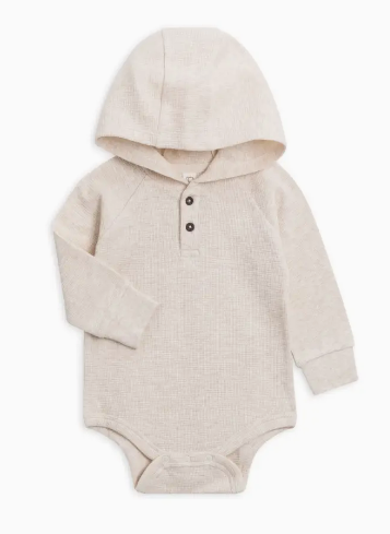 Cole Waffle Knit Hooded Bodysuit