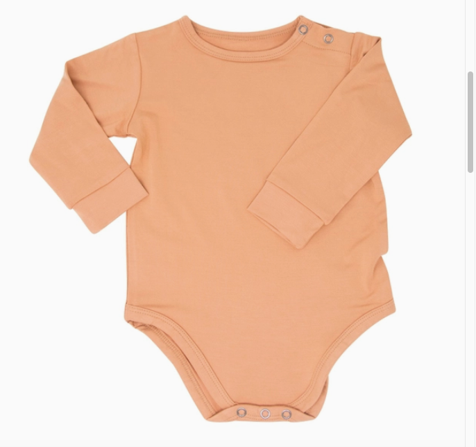 Long Sleeve Bodysuit-Pumpkin Spice