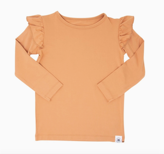 Ruffle Top- Pumpkin Spice