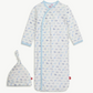 Airplanes Gown and Hat Set