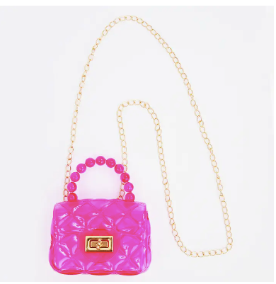 Hot Pink Jelly Purse