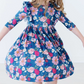 Vintage Garden Ruffle Twirl Dress