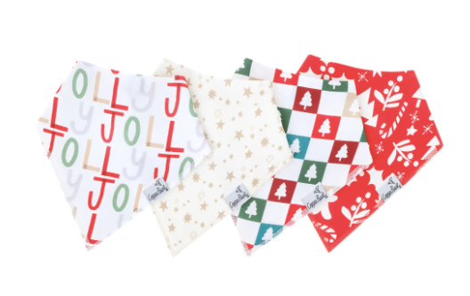Jolly Baby Bandana Bib Set (4 pack)