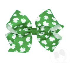 Medium Green Shamrock Bow