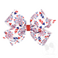 Medium White Fireworks Americana Bow