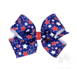 Medium Blue Star Americana Bow