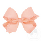 Light Coral Eyelet Embossed Bow- Med.