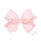 Light Pink Eyelet Embossed Bow- Medium