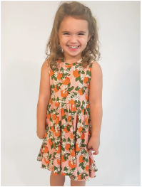 Orange Blossom Pocket Dress