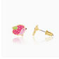 Prickly Pink Hedgehog Stud Earrings