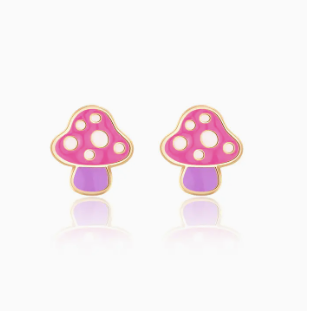 Mini Mushroom Cutie Stud Earrings
