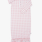 Pink Gingham Ruffle Gown