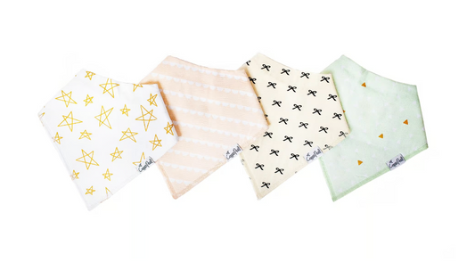 Paris Baby Bandana Bib Set (4-Pack)