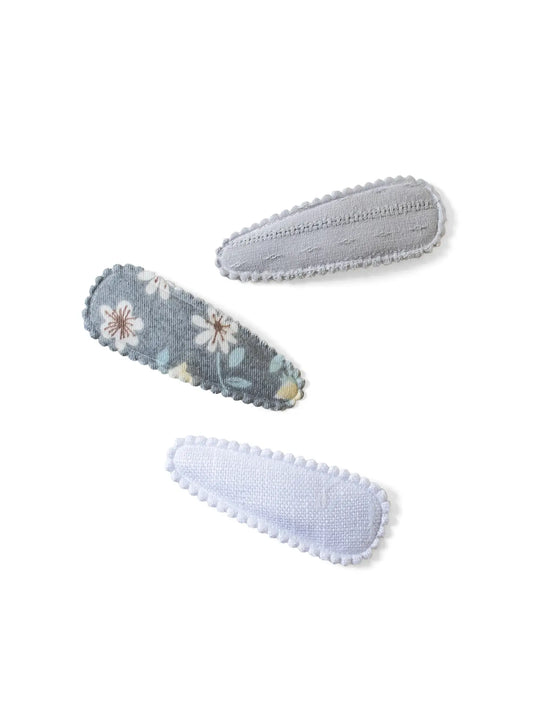 Kendi Baby Hair Clips 3 Pack - Mist Floral