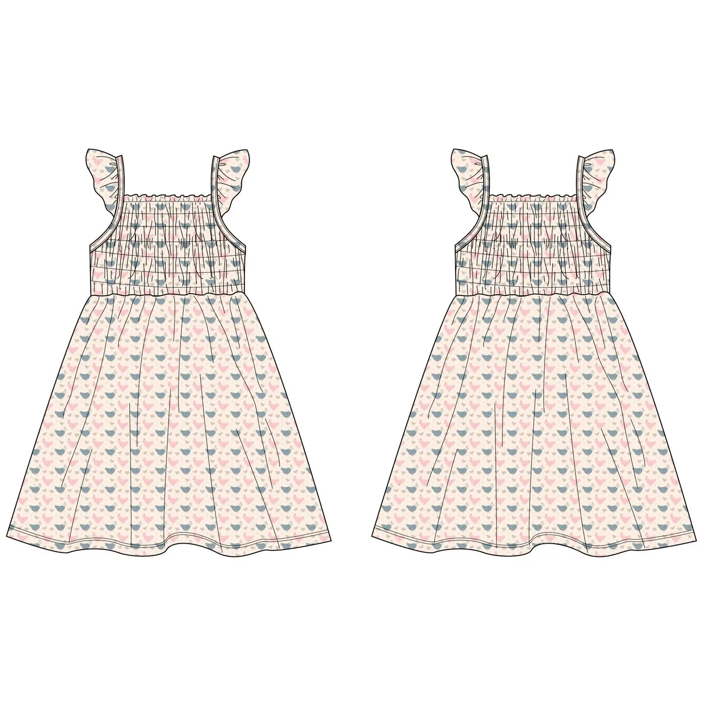 Happy Hens- Sammy's Vintage Dress